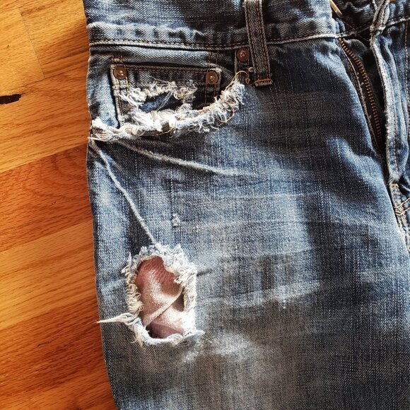 American Eagle Distressed, Bootcut Jeans - Picture 3 of 7